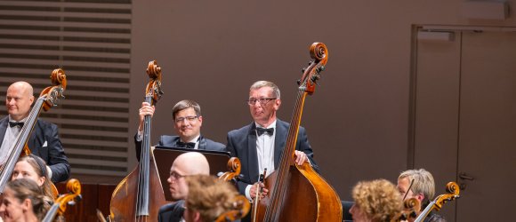 142. koncertsezonas noslēgums. Guntis Kuzma un Antons Ļahovskis,foto: Jānis Vecbrālis