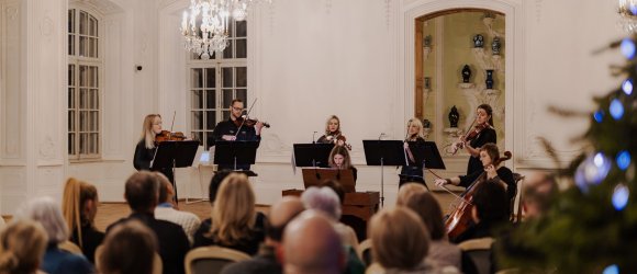 SONORE ANTIQUA un GUNTA GELGOTE Rundāles pilī,foto: Ieva Romaško