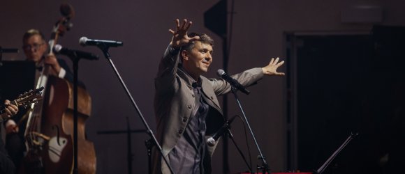 Legendary Latvian composer Imants Kalniņš 85,foto: Ieva Romaško