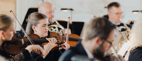 Liepājas skaņas Rundāles pilī ar Gunti Kuzmu un Robertasu Beinaris,foto: Jānis Porietis