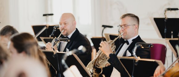 Liepājas skaņas Rundāles pilī ar Gunti Kuzmu un Robertasu Beinaris,foto: Jānis Porietis