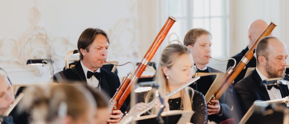 Liepājas skaņas Rundāles pilī ar Gunti Kuzmu un Robertasu Beinaris,foto: Jānis Porietis