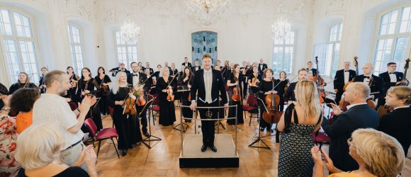Liepājas skaņas Rundāles pilī ar Gunti Kuzmu un Robertasu Beinaris,foto: Jānis Porietis