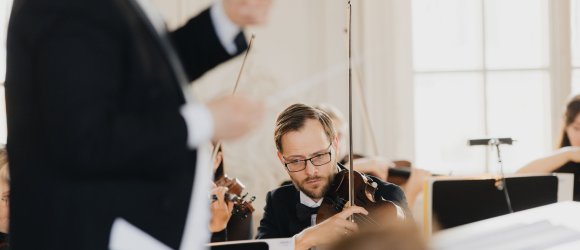 Liepājas skaņas Rundāles pilī ar Gunti Kuzmu un Robertasu Beinaris,foto: Jānis Porietis