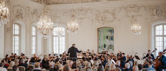 MOCARTS, VASKS UN MARTINŪ Rundāles pilī - Jānis Stafeckis un Renāte Trapāne,foto: Ieva Romaško