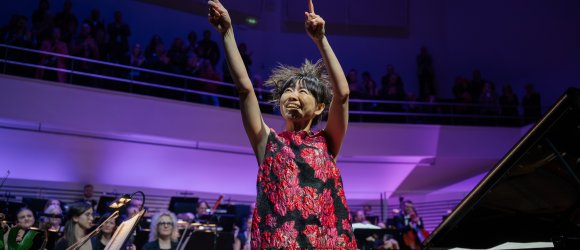 Zvaigžņu festivāls - Hiromi un Liepājas Simfoniskais orķestris,foto: Valters Pelns